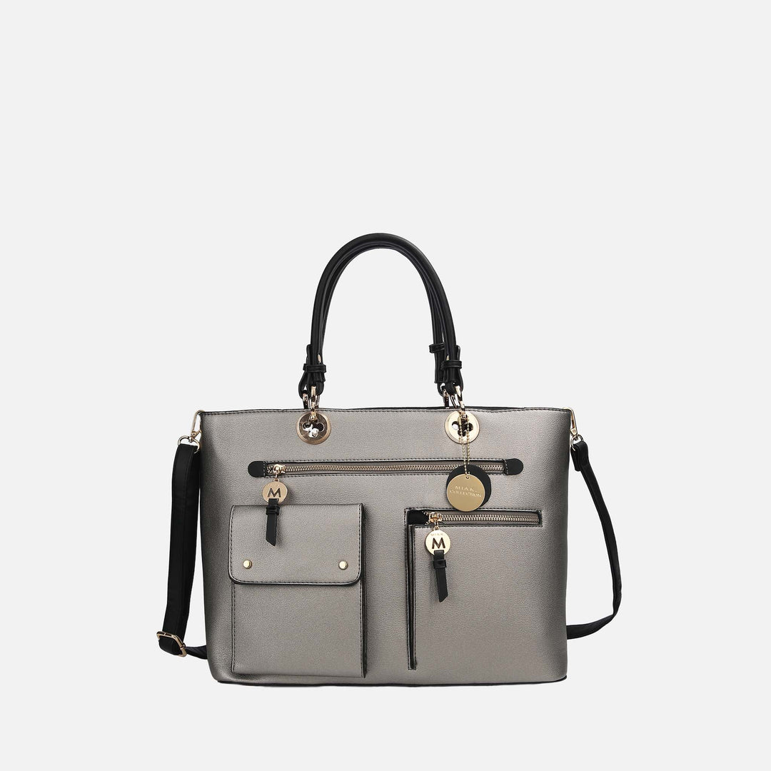 Pewter MKF Collection By Mia K Julia Shoulder Bag