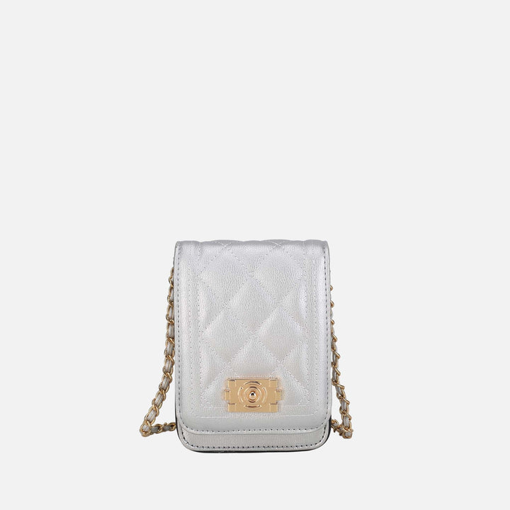 Silver MKF Collection By Mia K Gemma Crossbody Bag