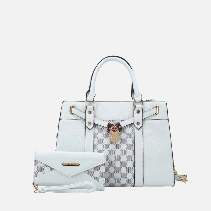 Pink MKF Collection By Mia K Christine Shoulder Bag And Wallet Set