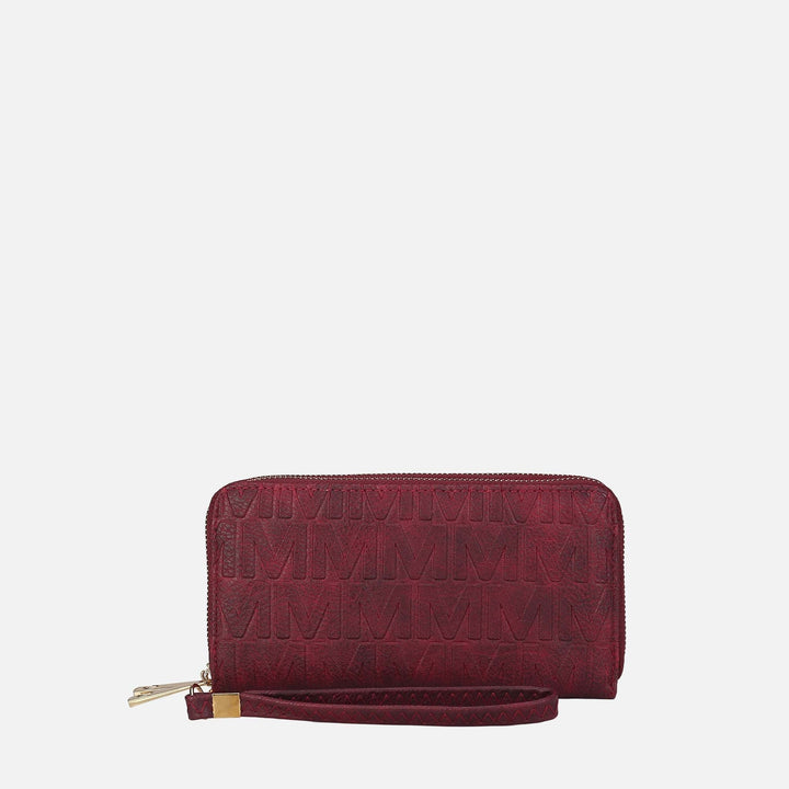 Beige MKF Collection By Mia K Aurora Signature Wallet