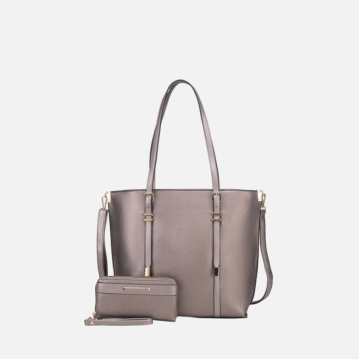 MKF Collection By Mia K Emery Tote Bag And Wallet Set