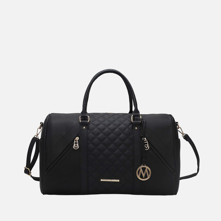 Taupe MKF Collection By Mia K Allegra Weekender Bag