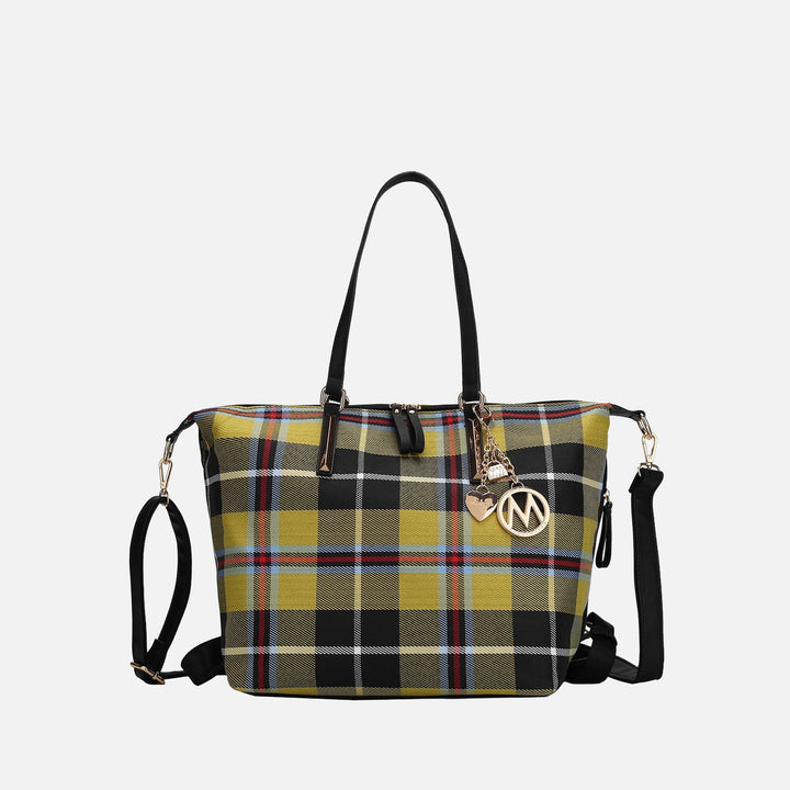 Purple MKF Collection By Mia K Layla Convertible Weekender