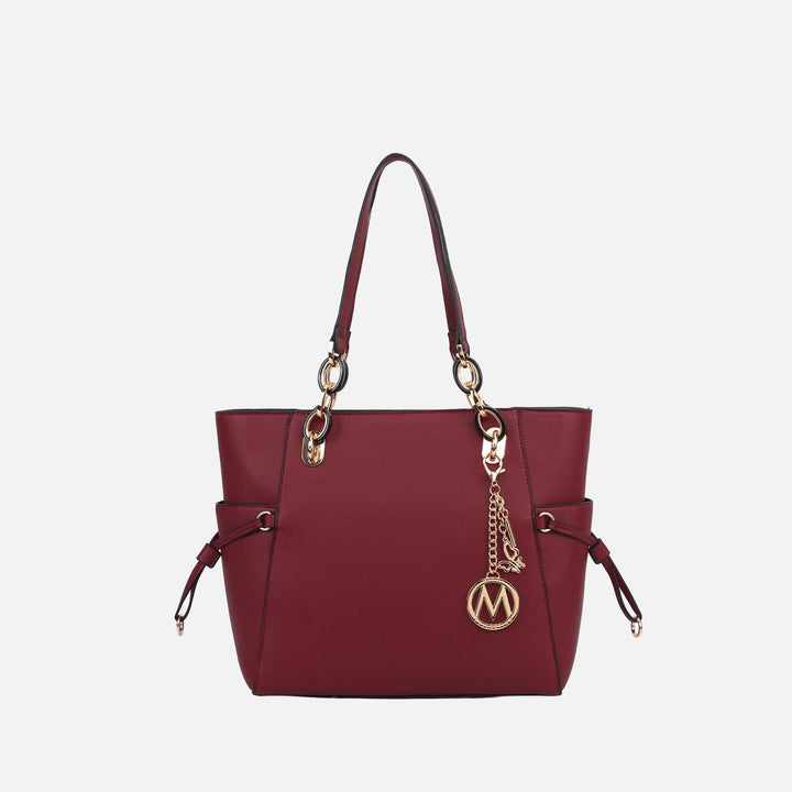 Brown MKF Collection By Mia K Yale Tote Bag With Matching Wallet