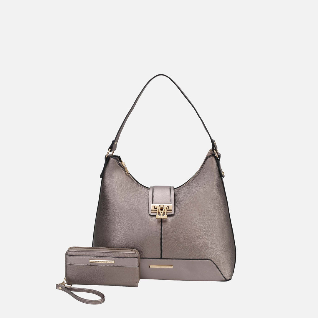 Yellow MKF Collection By Mia K Graciela Solid Hobo Bag And Set