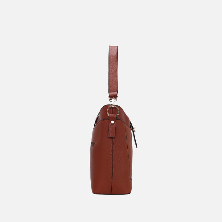 Cognac Brown MKF Collection By Mia K Geneva Shoulder Bag