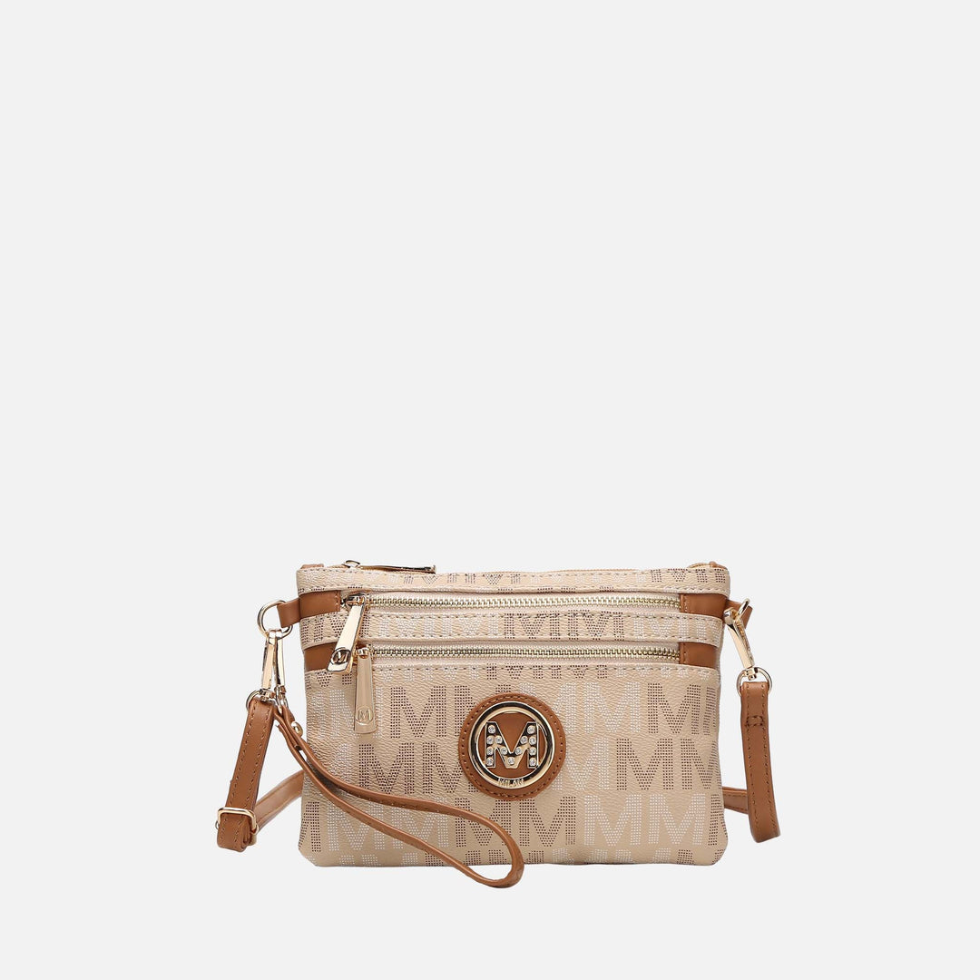 Grey MKF Collection By Mia K Helen Signature Phone Crossbody Bag