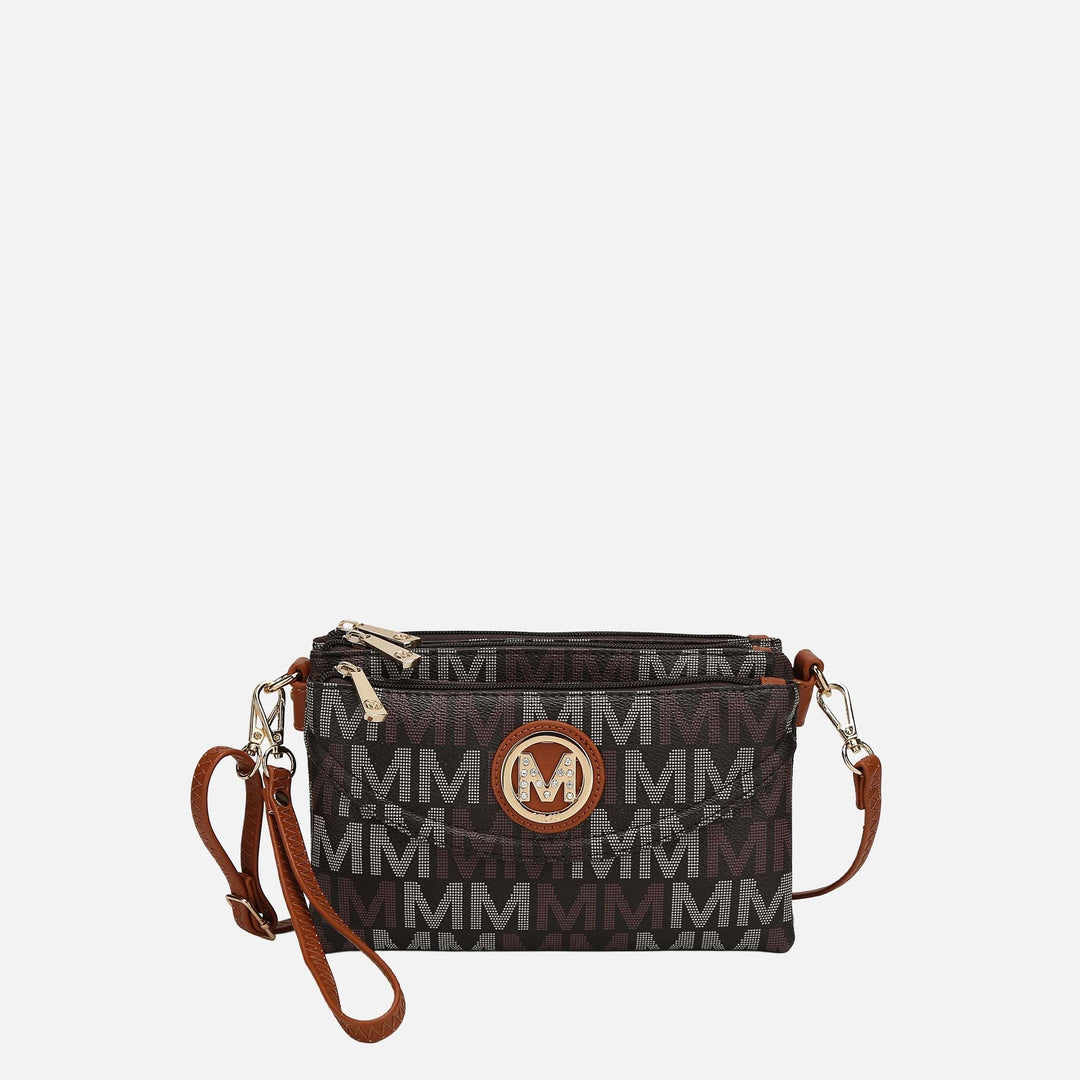 Wine MKF Collection By Mia K Ishani Signature Crossbody Bag