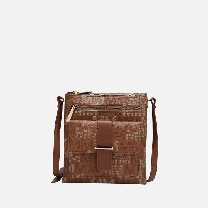Camel MKF Collection By Mia K Jeni Signature Crossbody Bag