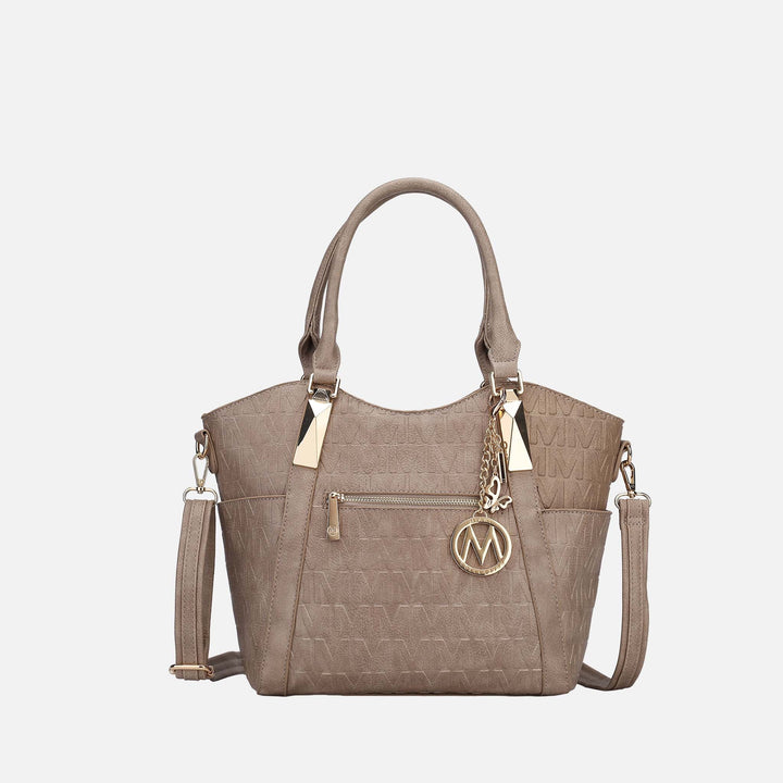 Chocolate MKF Collection By Mia K Lucy Signature Tote Bag