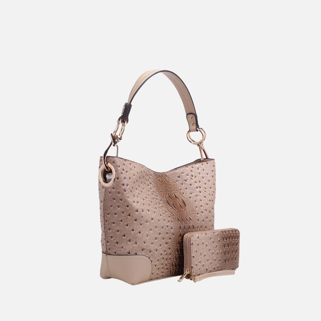 Coral MKF Collection By Mia K Wandy Shoulder Bag And Wallet Set