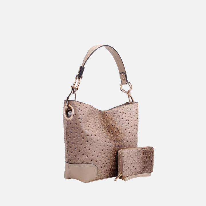 Coral MKF Collection By Mia K Wandy Shoulder Bag And Wallet Set