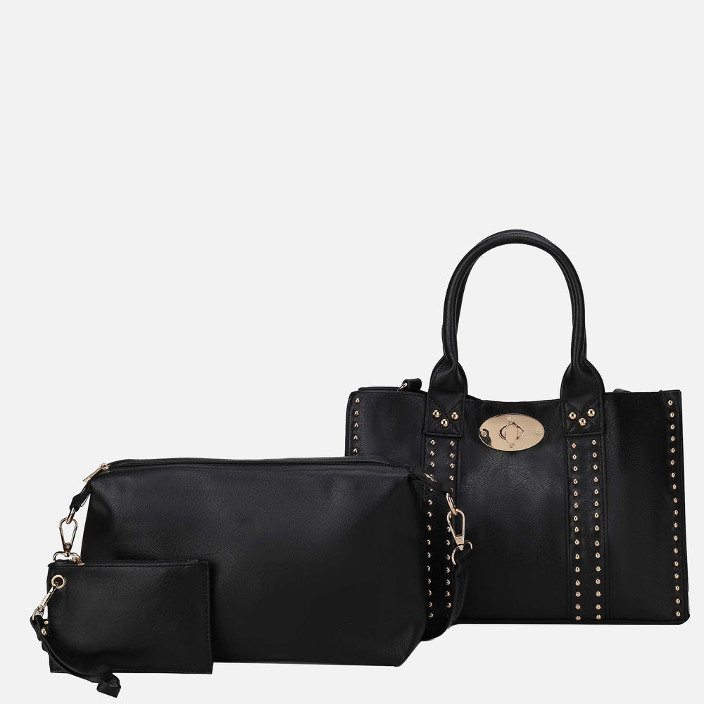 Black Coffee MKF Collection By Mia K Elissa Shoulder Bag And Set