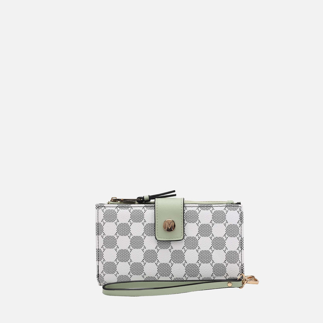 Olive MKF Collection By Mia K Solene Monogram Wristlet