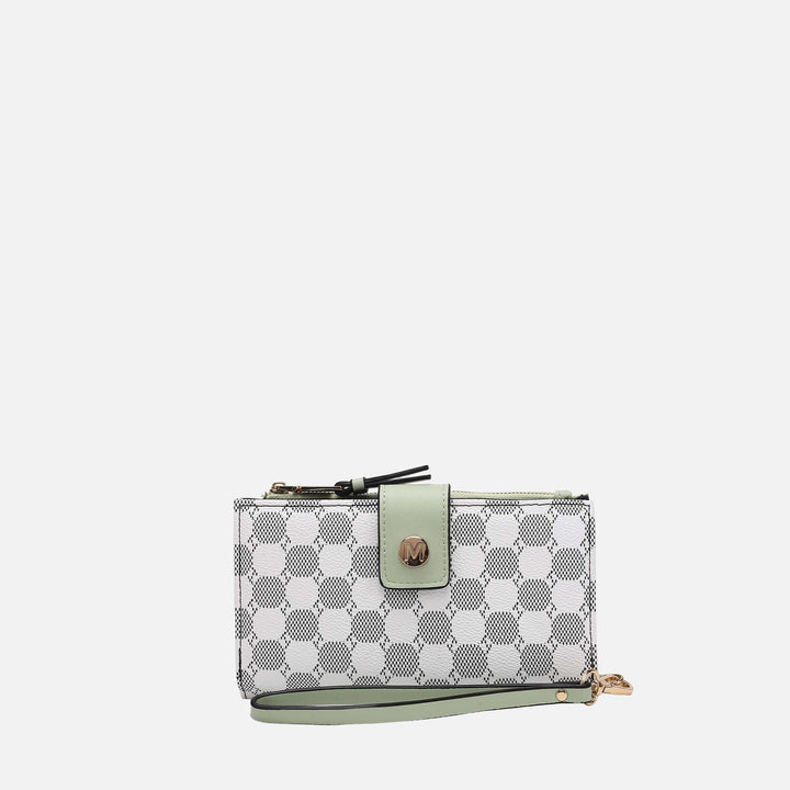 Olive MKF Collection By Mia K Solene Monogram Wristlet