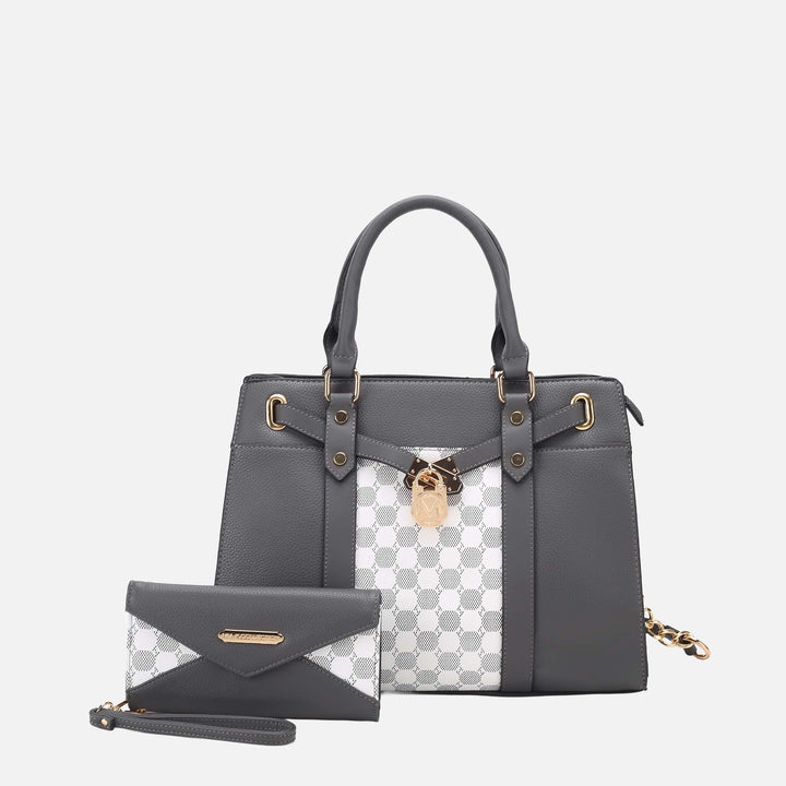 Olive MKF Collection By Mia K Christine Shoulder Bag And Wallet Set