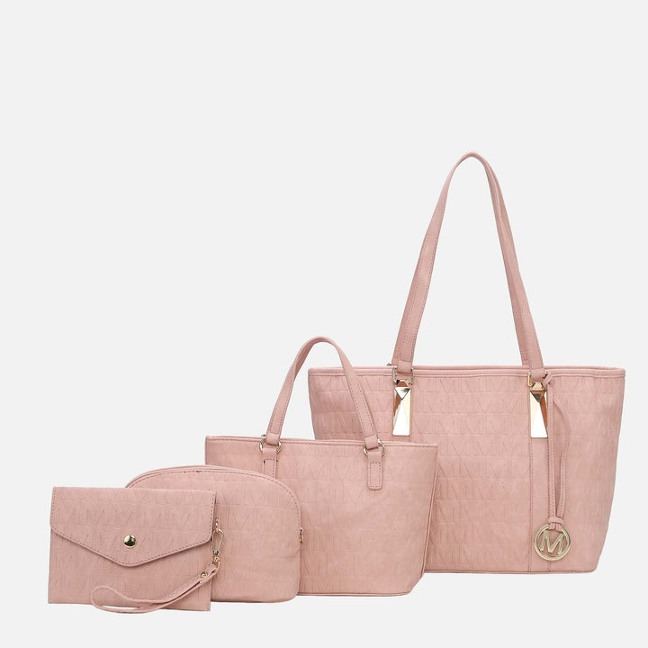 Camel MKF Collection By Mia K Arya Signature Tote And Set