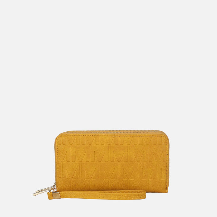 Mustard MKF Collection By Mia K Aurora Signature Wallet