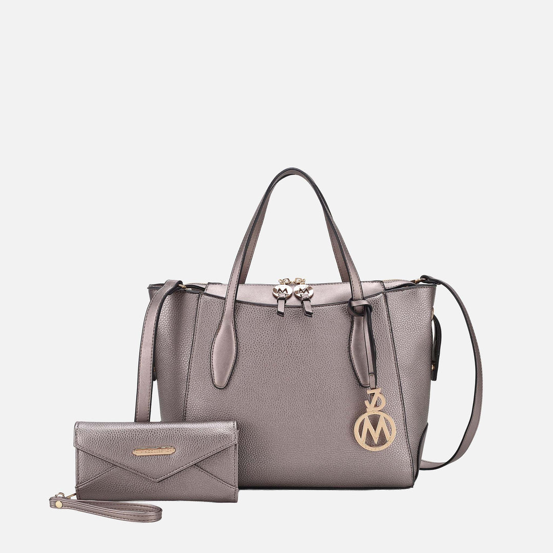 MKF Collection By Mia K Bruna Tote Bag And Wallet Set