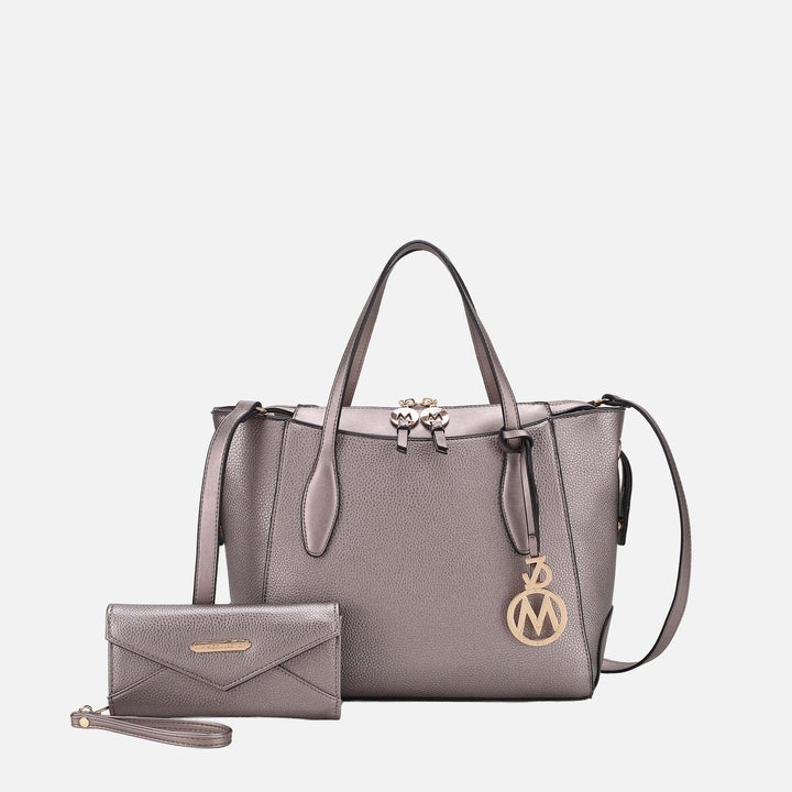 MKF Collection By Mia K Bruna Tote Bag And Wallet Set