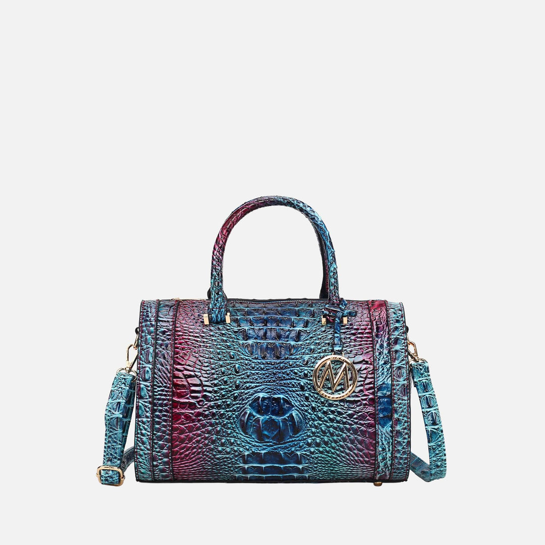 Croc Pink MKF Collection By Mia K Eleanor Gradient Croc Shoulder Bag