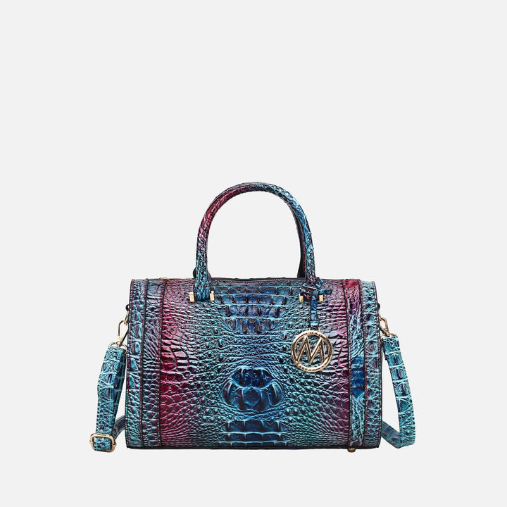 Croc Pink MKF Collection By Mia K Eleanor Gradient Croc Shoulder Bag
