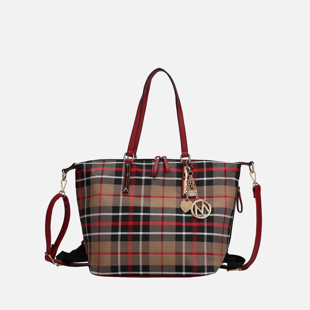 Green Navy MKF Collection By Mia K Layla Convertible Weekender