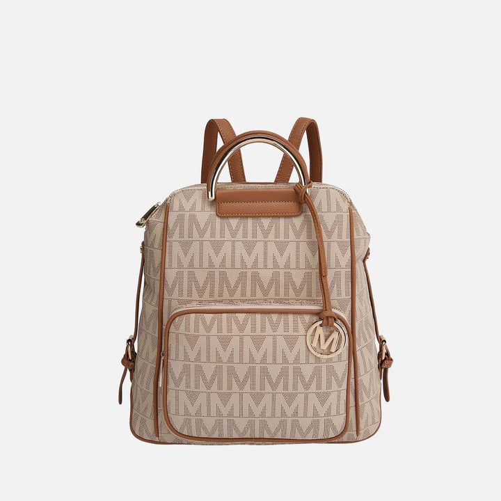 Gray MKF Collection By Mia K Cora Signature Backpack