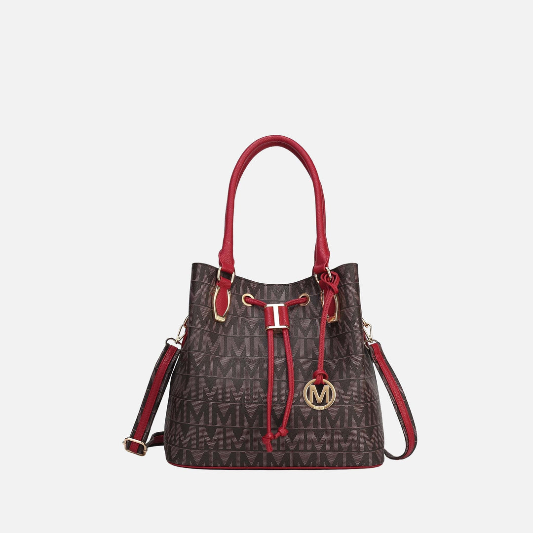 Beige MKF Collection By Mia K Jane Signature Bucket Bag