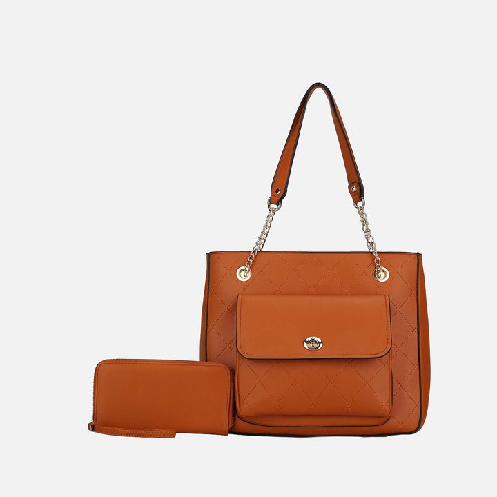Apricot MKF Collection By Mia K Jenna Shoulder Bag