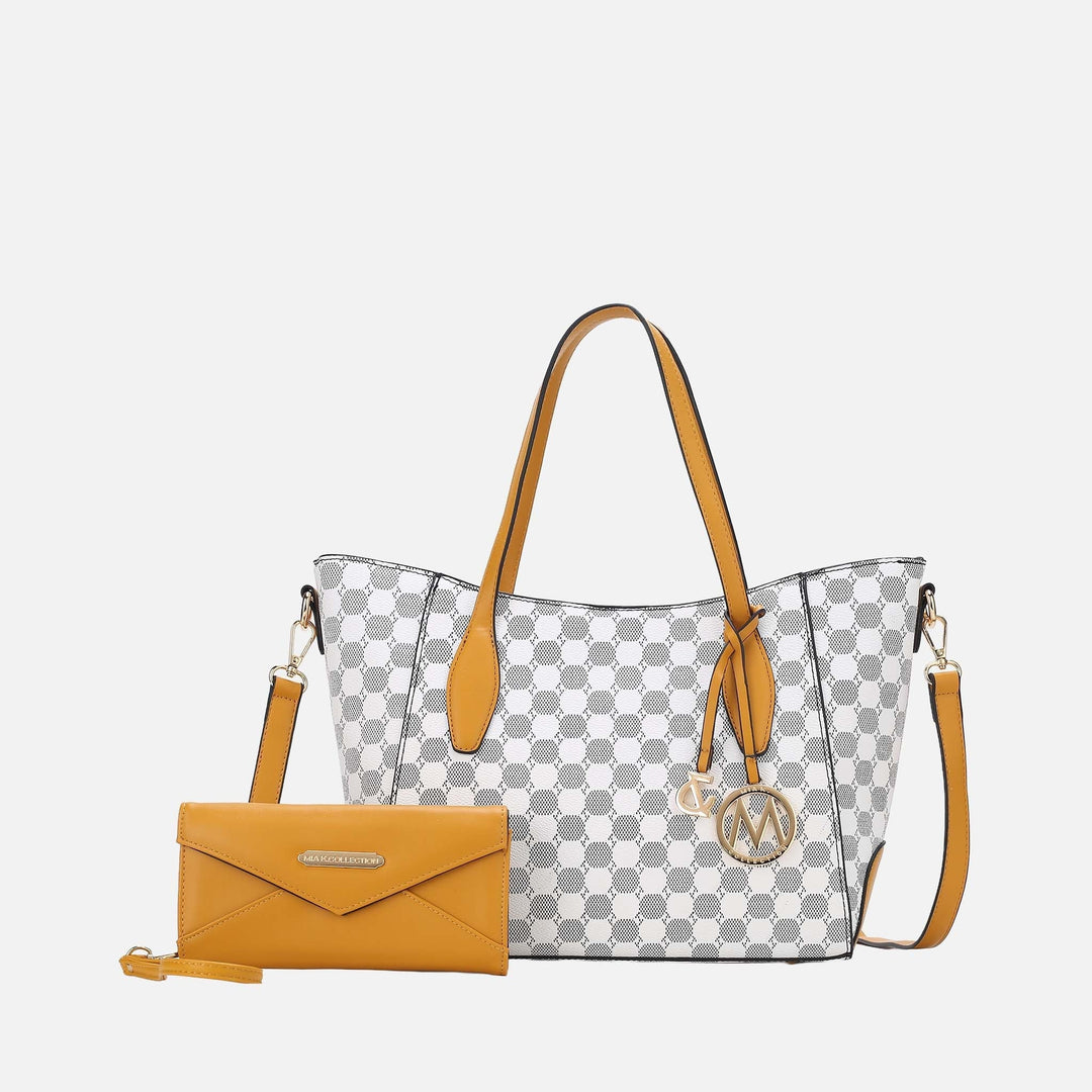 MKF Collection By Mia K Gianna Tote Bag And Wallet Set