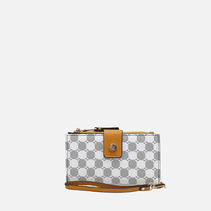 Pink MKF Collection By Mia K Solene Monogram Wristlet
