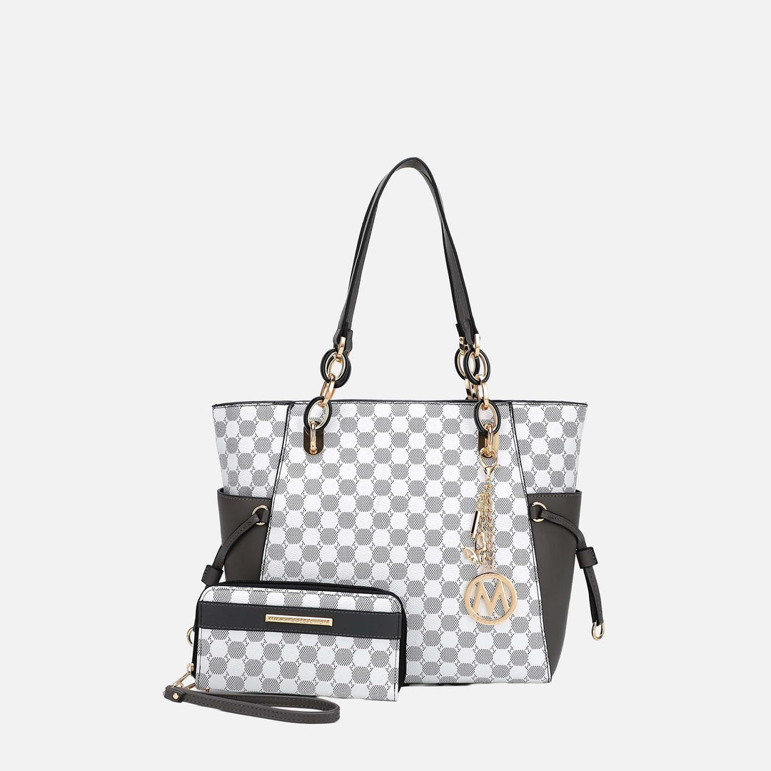 Pink MKF Collection By Mia K Xenia Tote Bag And Set