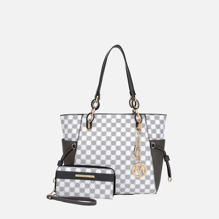Pink MKF Collection By Mia K Xenia Tote Bag And Set