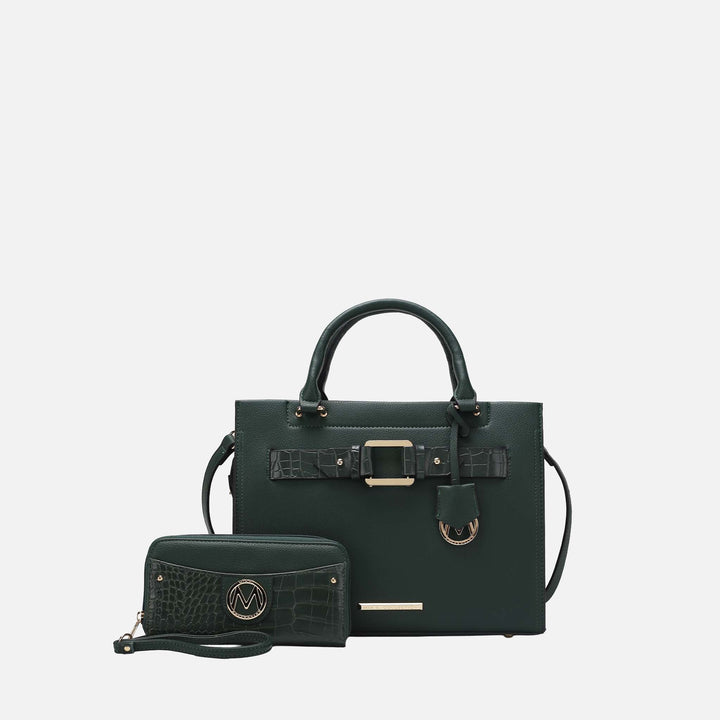 MKF Collection By Mia K Virginia Tote Bag And Wallet Set