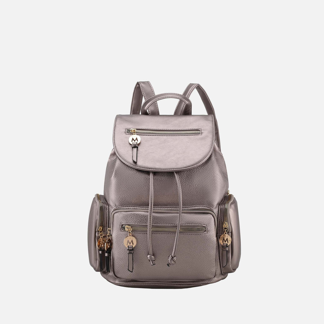 Pewter MKF Collection By Mia K Ivanna Oversized Backpack