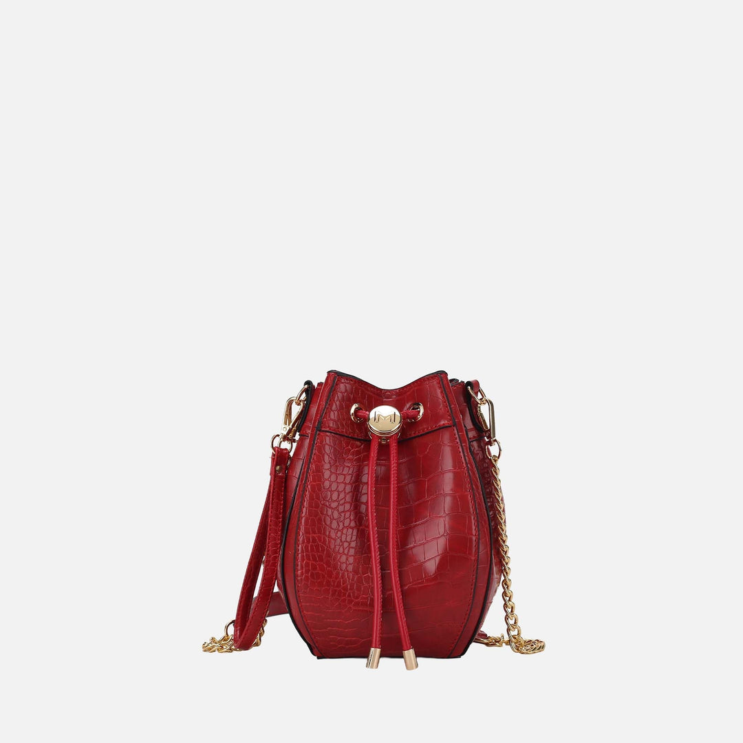Light Blue MKF Collection By Mia K Cassidy Embossed Bucket Bag