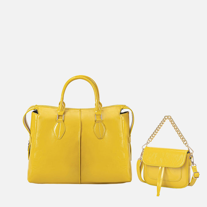 MKF Collection By Mia K Yareli Tote Bag With Mini Bag 2 Piece Set