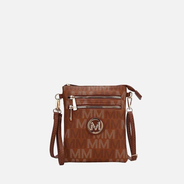 Taupe MKF Collection By Mia K Gaia Milan Signature Crossbody Bag