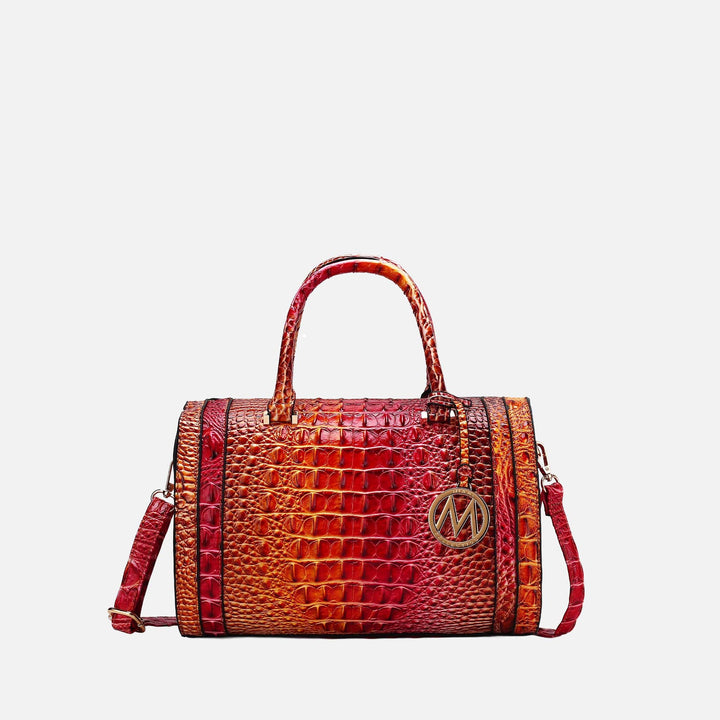 Croc Blue MKF Collection By Mia K Eleanor Gradient Croc Shoulder Bag