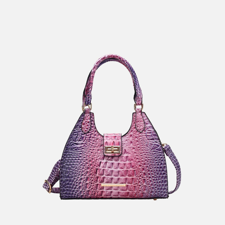 Croc Turquoise MKF Collection By Mia K Ava Gradient Croc Tote Bag