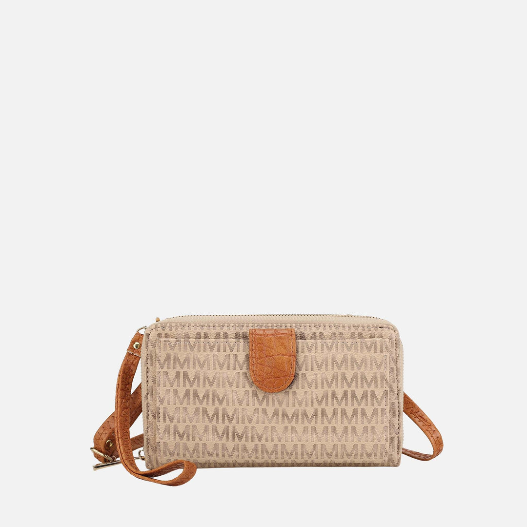 Burgundy MKF Collection By Mia K Olga Signature Phone Crossbody Bag