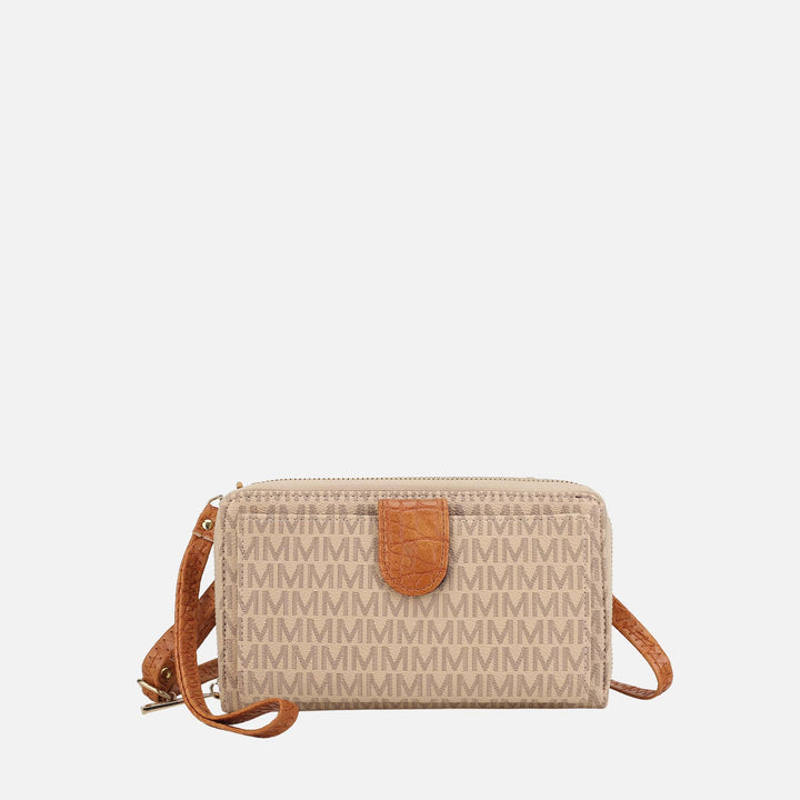 Burgundy MKF Collection By Mia K Olga Signature Phone Crossbody Bag