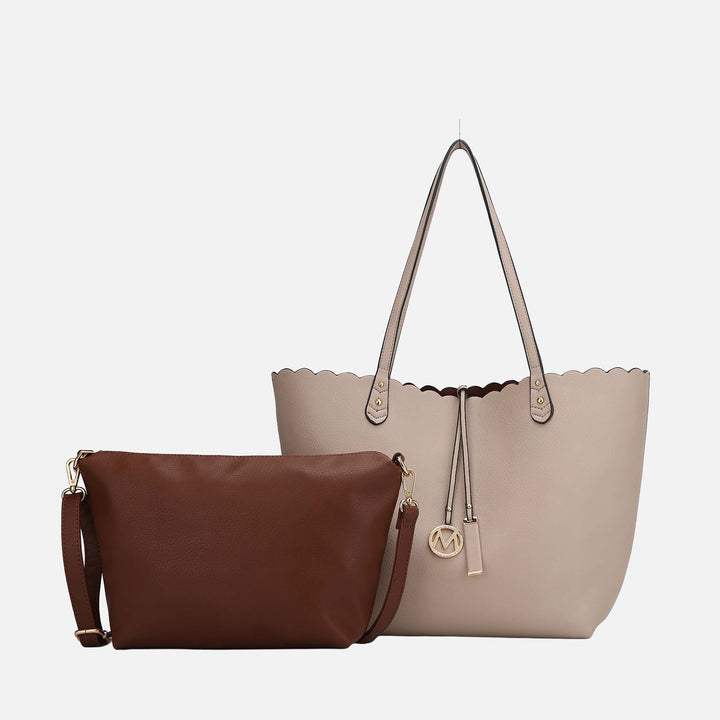 Black MKF Collection By Mia K Amahia Tote Bag And Crossbody Set