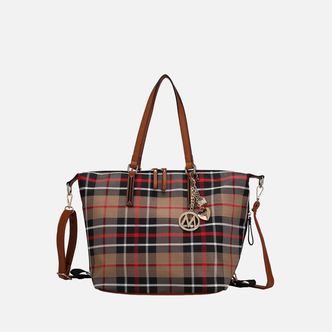 Navy Black MKF Collection By Mia K Layla Convertible Weekender