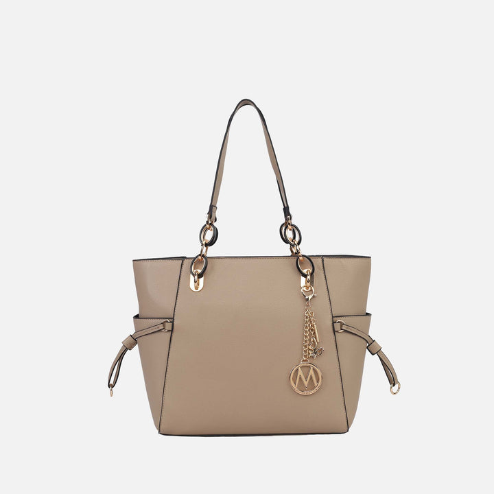 Lavender MKF Collection By Mia K Yale Tote Bag With Matching Wallet