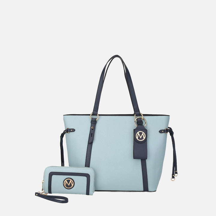 Navy MKF Collection By Mia K Kioea Tote Bag And Set