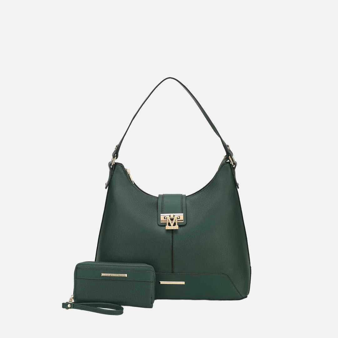 MKF Collection By Mia K Graciela Solid Hobo Bag And Set