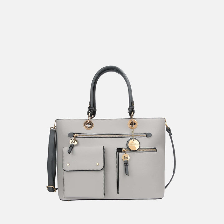 Light Grey MKF Collection By Mia K Julia Shoulder Bag