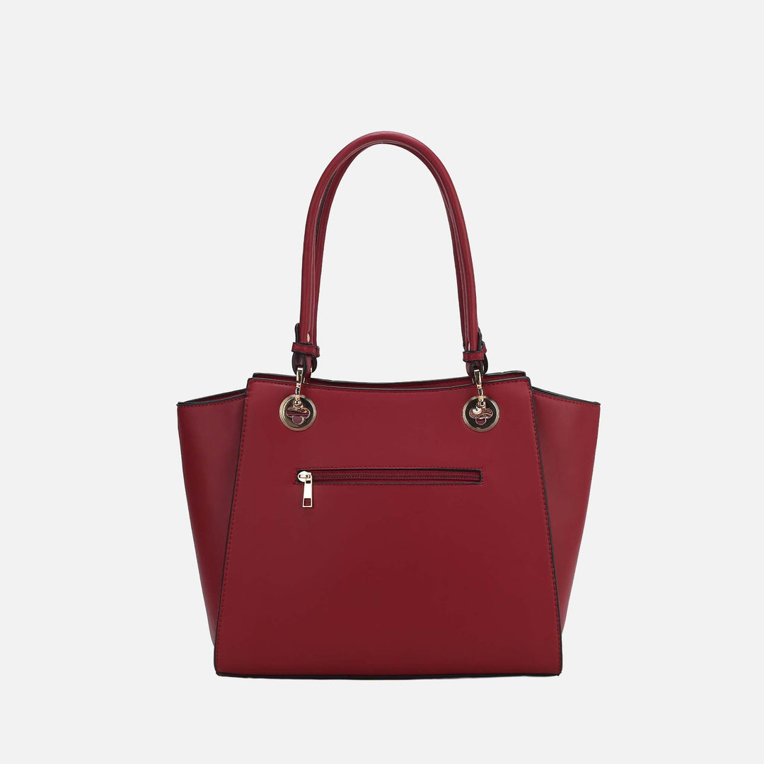 Chocolate MKF Collection By Mia K Ivy Tote Bag And Set